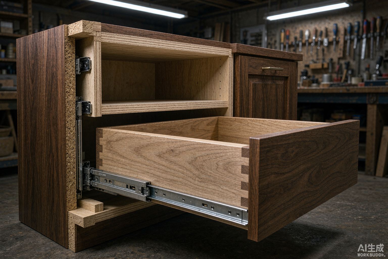 Premium cabinet construction details